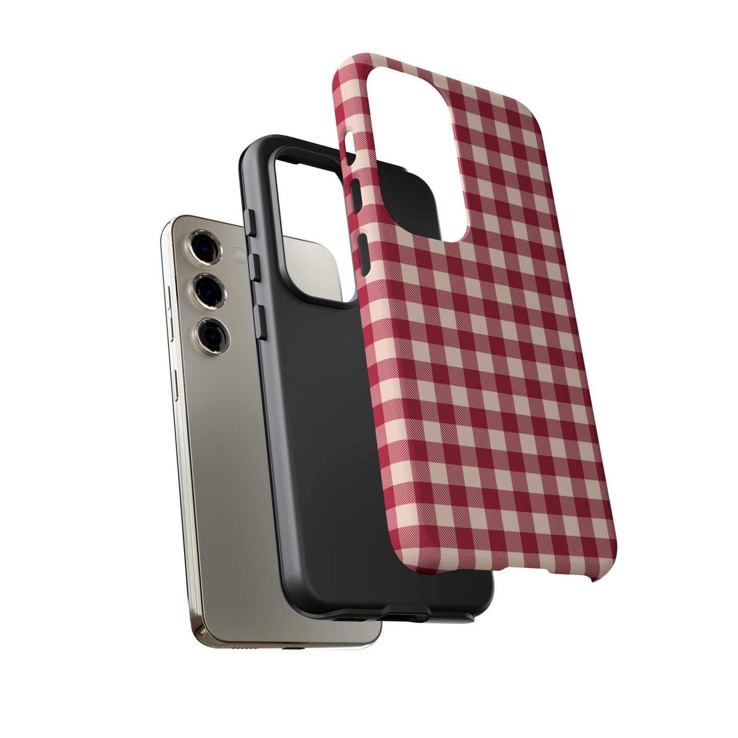 Vintage Red Gingham Check – Samsung Galaxy Case - BOGO Cases
