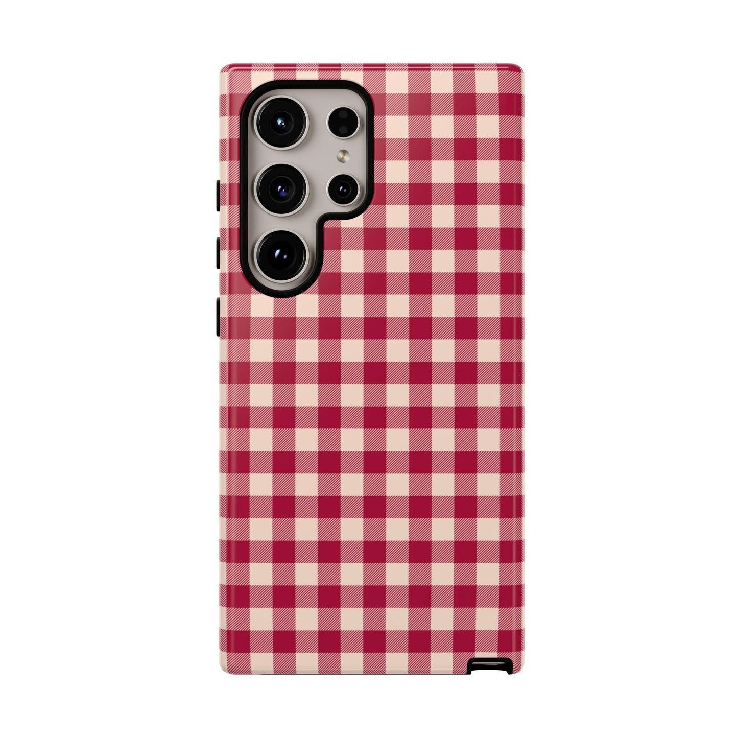 Vintage Red Gingham Check – Samsung Galaxy Case - BOGO Cases