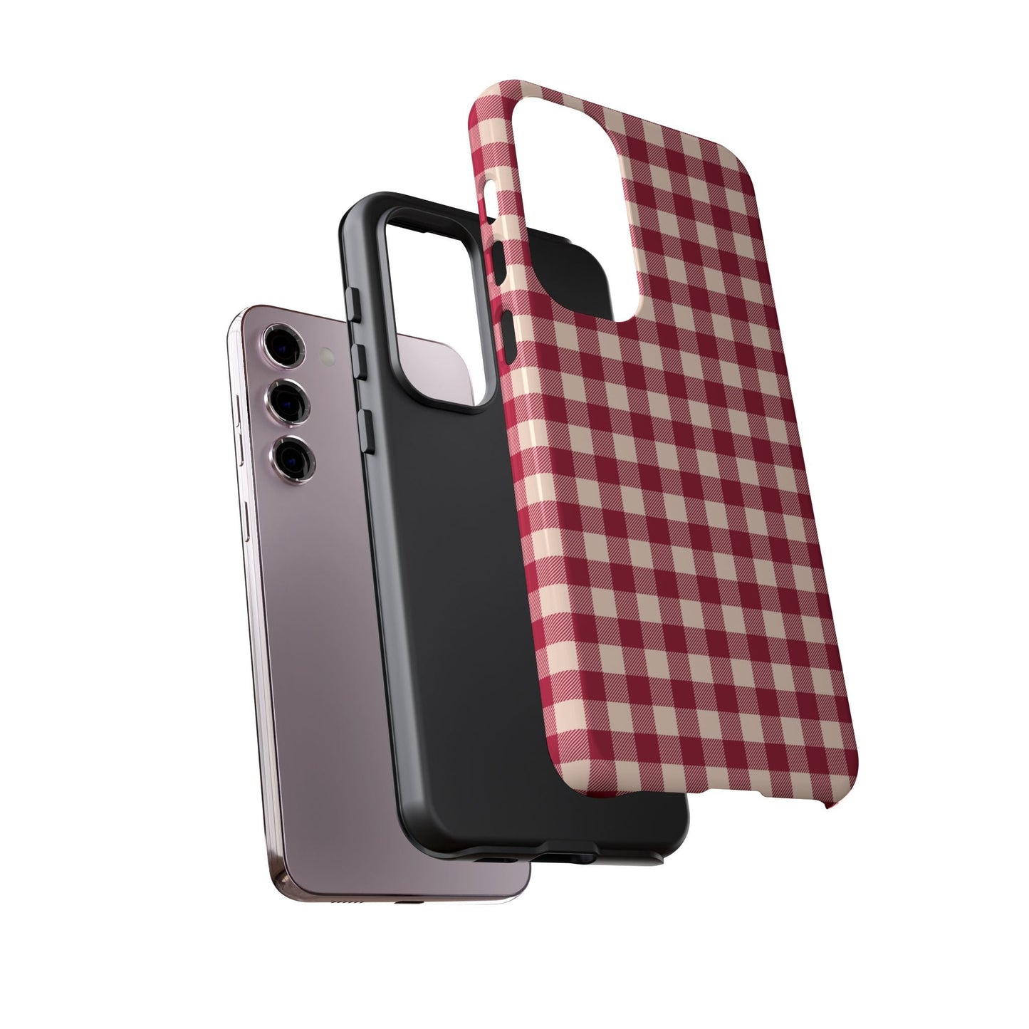 Vintage Red Gingham Check – Samsung Galaxy Case - BOGO Cases
