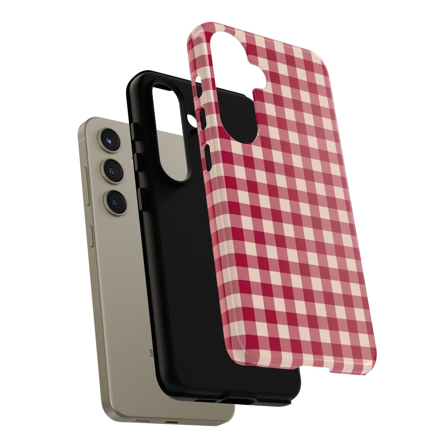 Vintage Red Gingham Check – Samsung Galaxy Case - BOGO Cases