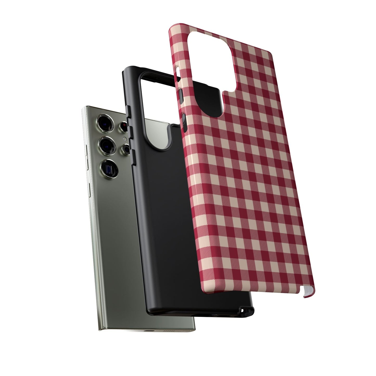 Vintage Red Gingham Check – Samsung Galaxy Case - BOGO Cases