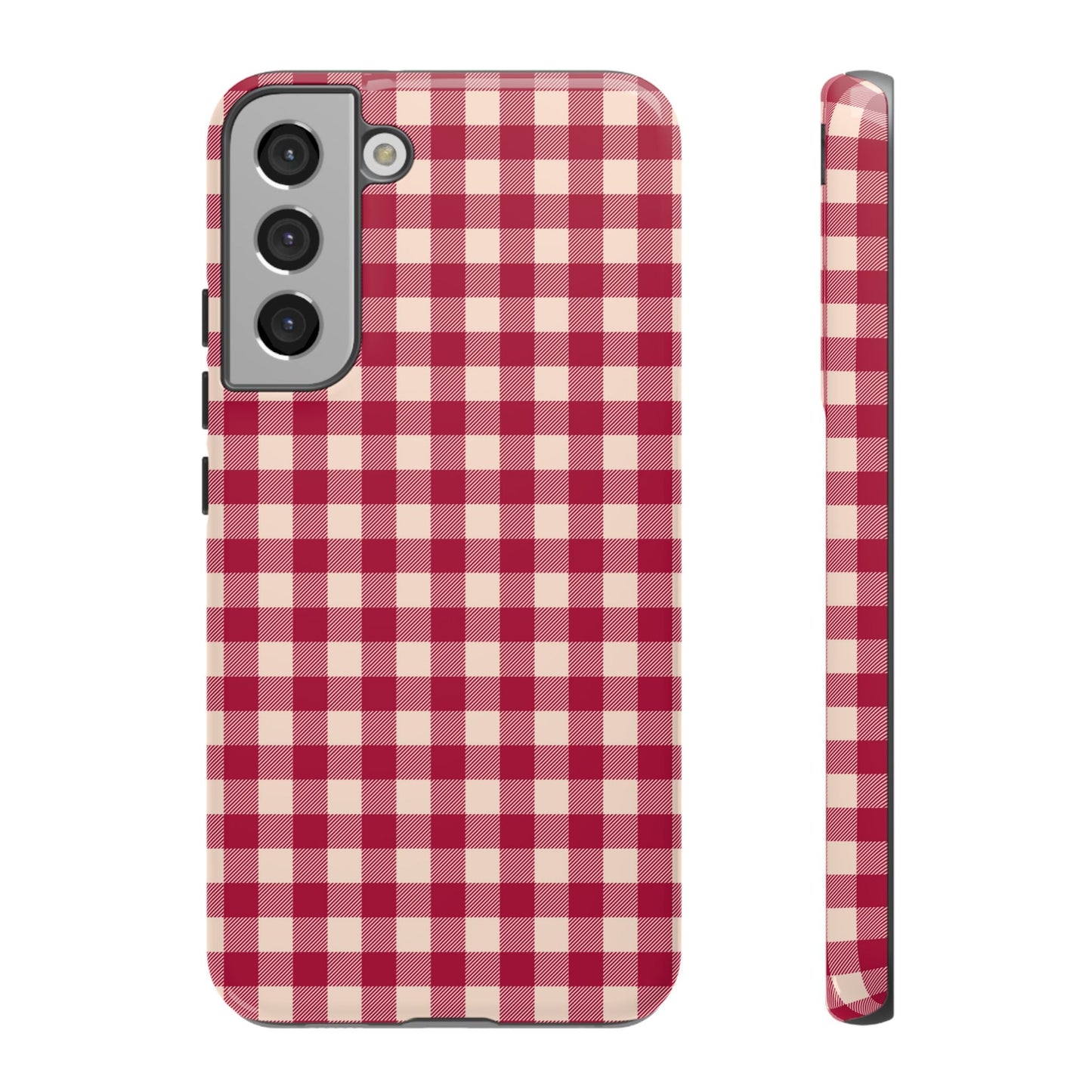 Vintage Red Gingham Check – Samsung Galaxy Case - BOGO Cases