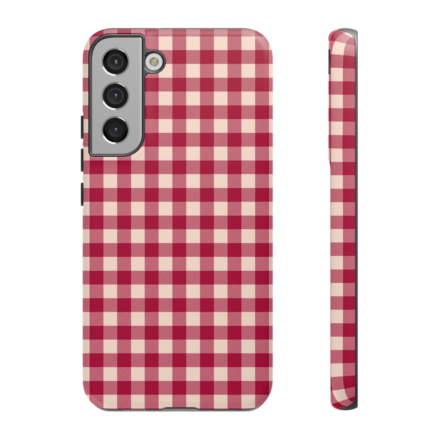 Vintage Red Gingham Check – Samsung Galaxy Case - BOGO Cases