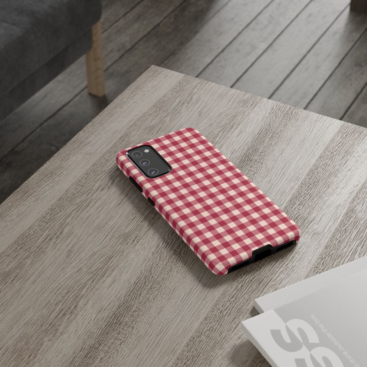 Vintage Red Gingham Check – Samsung Galaxy Case - BOGO Cases