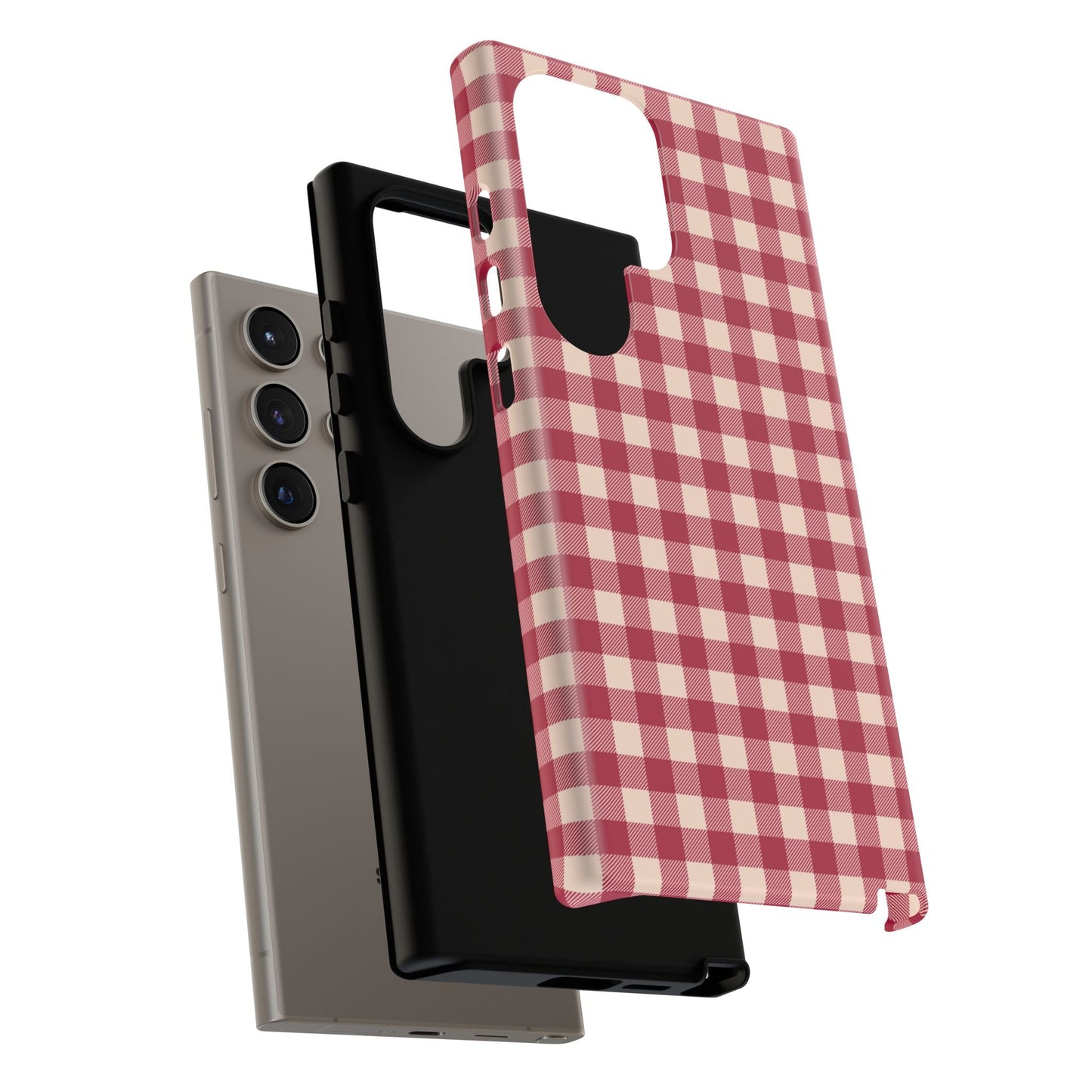 Vintage Red Gingham Check – Samsung Galaxy Case - BOGO Cases