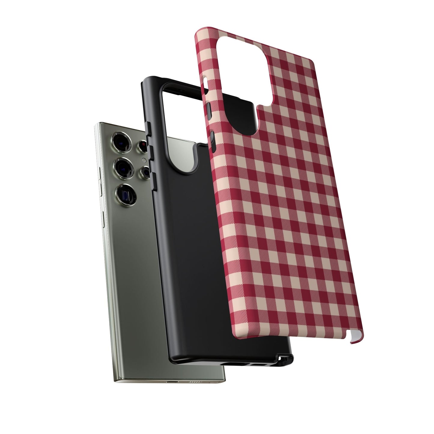 Vintage Red Gingham Check – Samsung Galaxy Case - BOGO Cases
