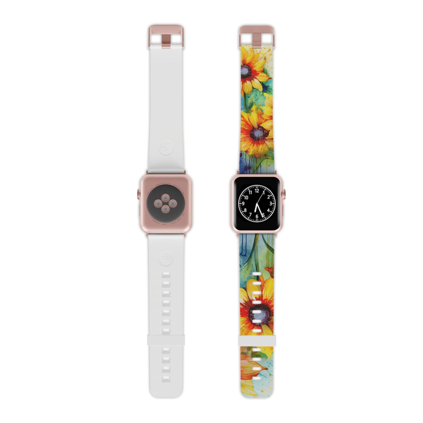 Watercolor Sunflower Splash Apple Watch Band - BOGO Cases