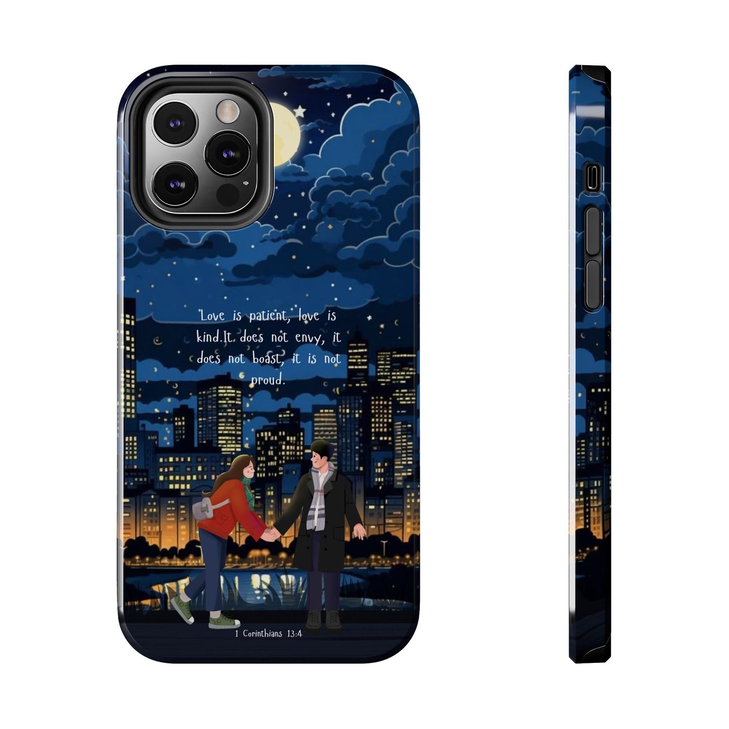 1 Corinthians 13:4 Love Cityscape - iPhone Series Case - BOGO Cases