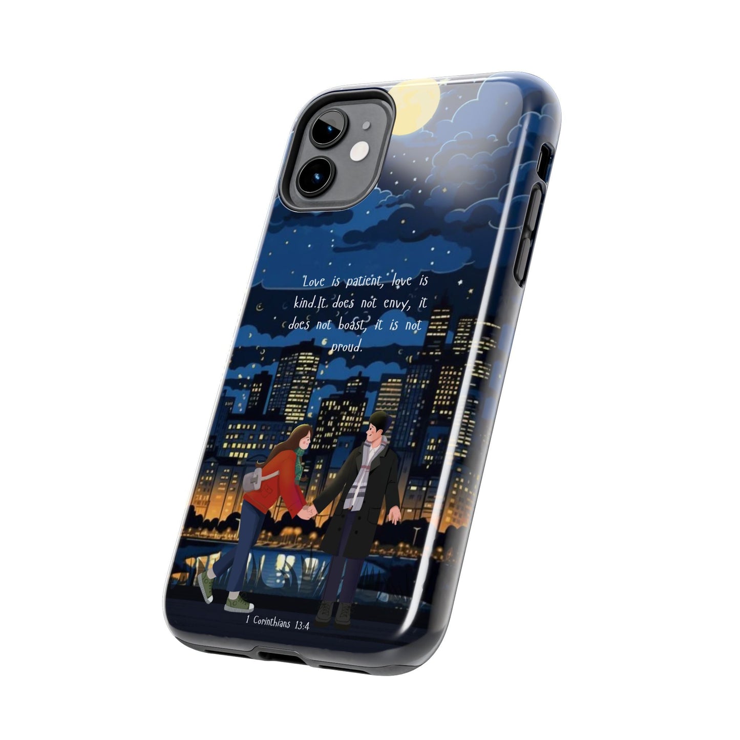 1 Corinthians 13:4 Love Cityscape - iPhone Series Case - BOGO Cases