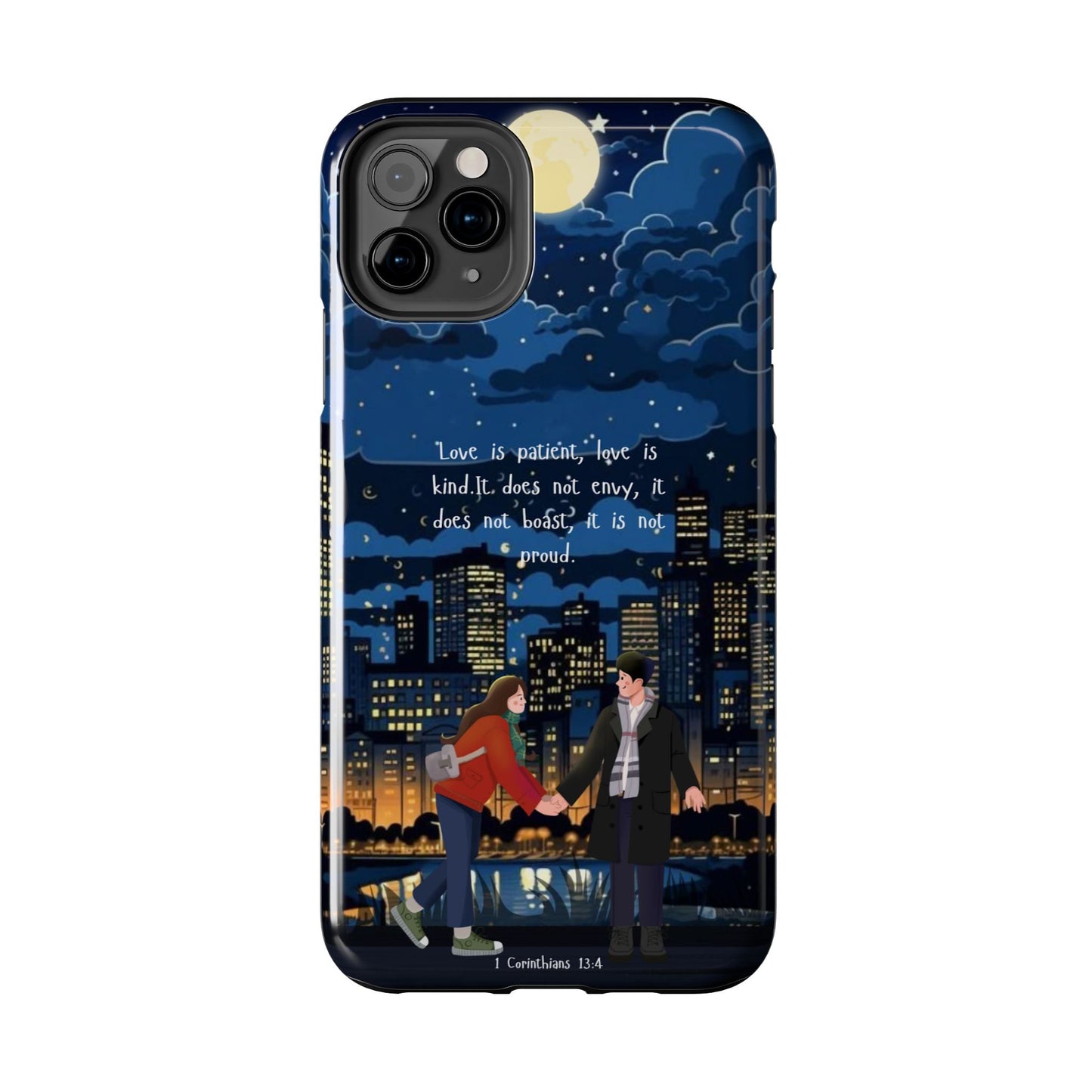 1 Corinthians 13:4 Love Cityscape - iPhone Series Case - BOGO Cases