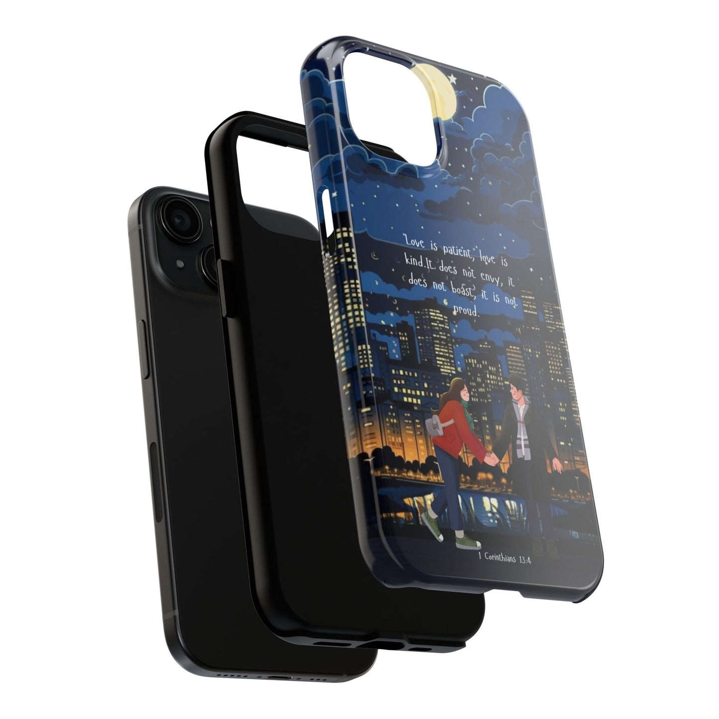 1 Corinthians 13:4 Love Cityscape - iPhone Series Case - BOGO Cases