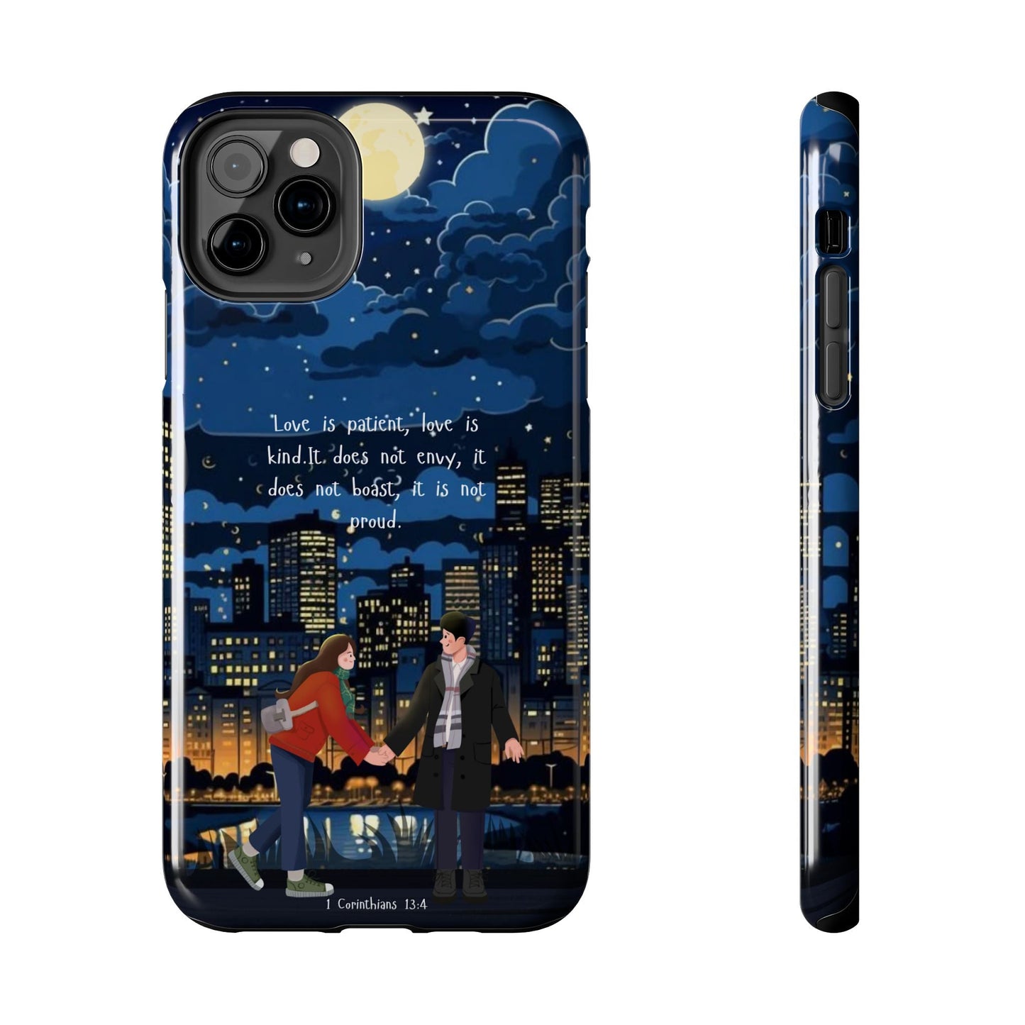 1 Corinthians 13:4 Love Cityscape - iPhone Series Case - BOGO Cases