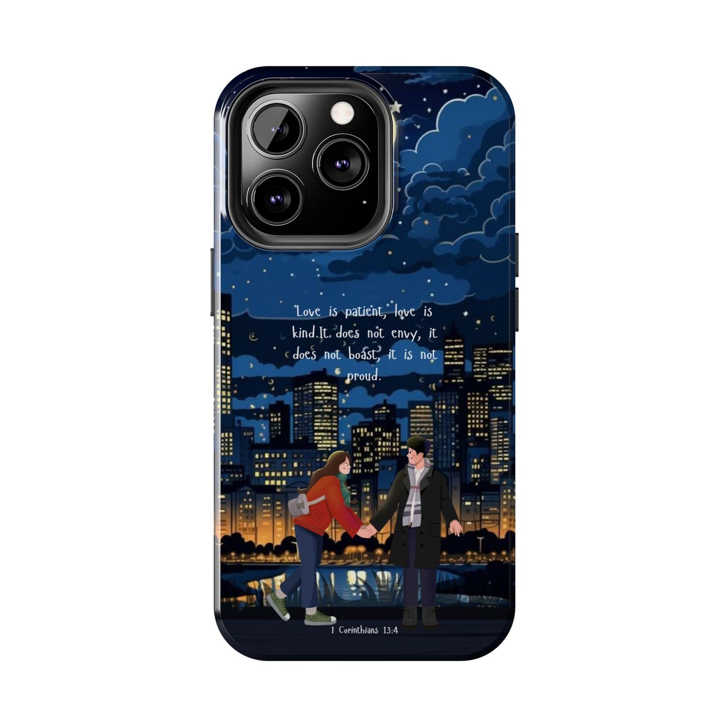 1 Corinthians 13:4 Love Cityscape - iPhone Series Case - BOGO Cases