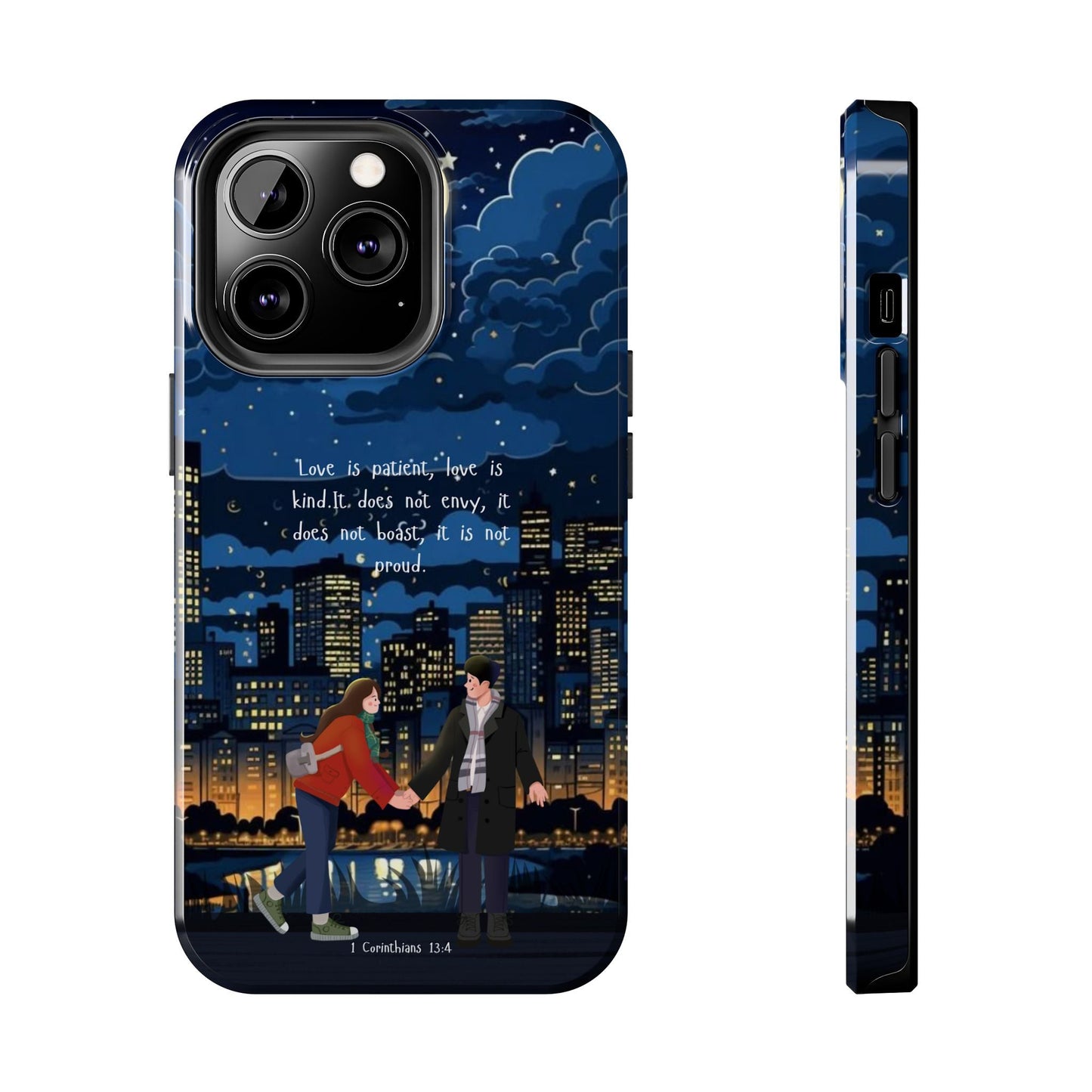 1 Corinthians 13:4 Love Cityscape - iPhone Series Case - BOGO Cases