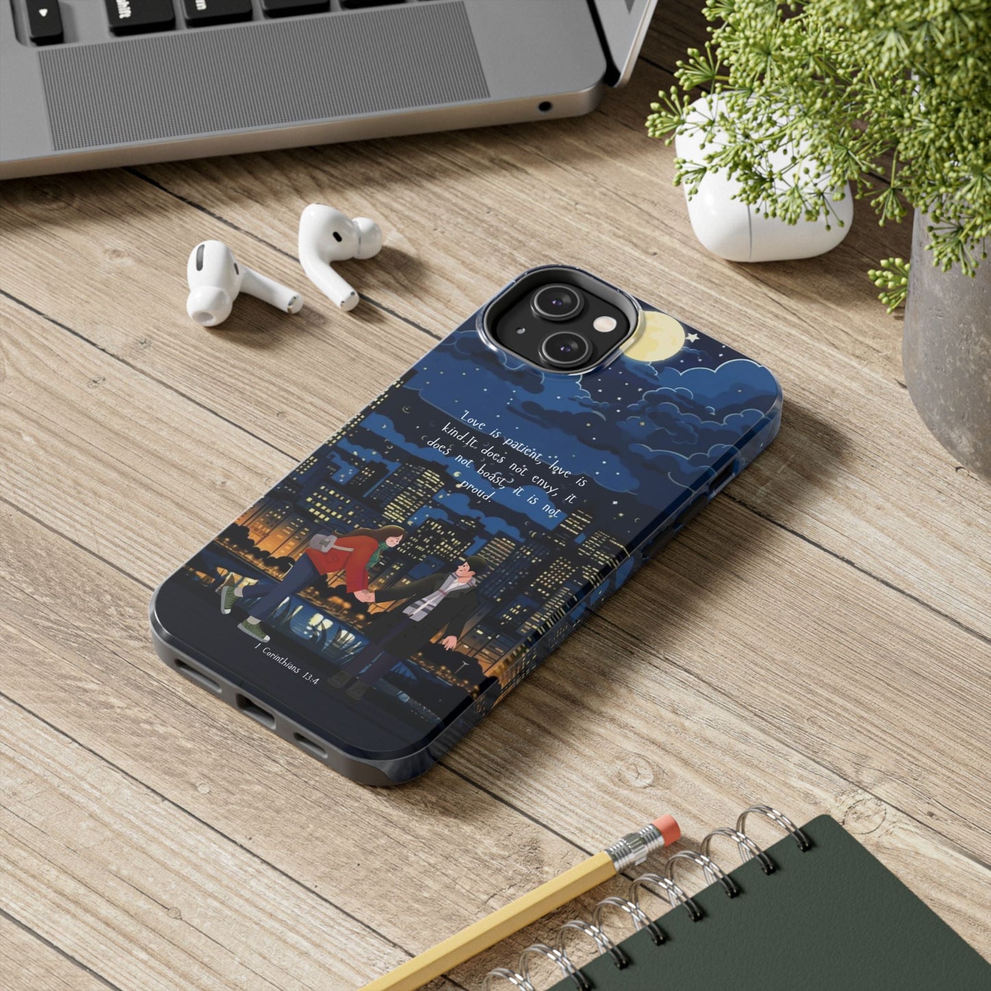 1 Corinthians 13:4 Love Cityscape - iPhone Series Case - BOGO Cases