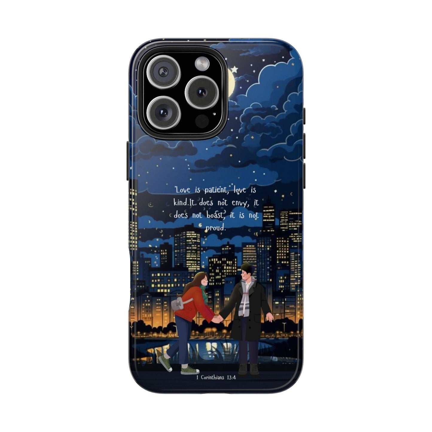 1 Corinthians 13:4 Love Cityscape - iPhone Series Case - BOGO Cases