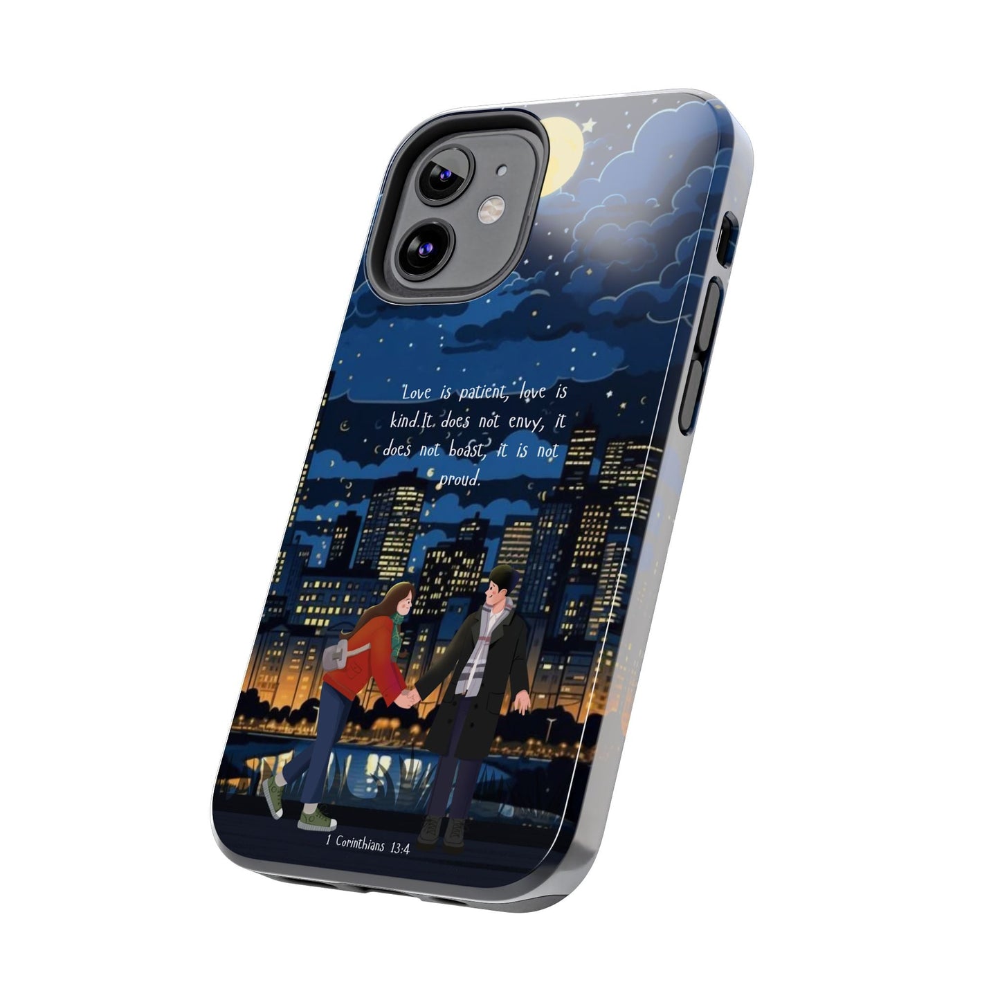 1 Corinthians 13:4 Love Cityscape - iPhone Series Case - BOGO Cases