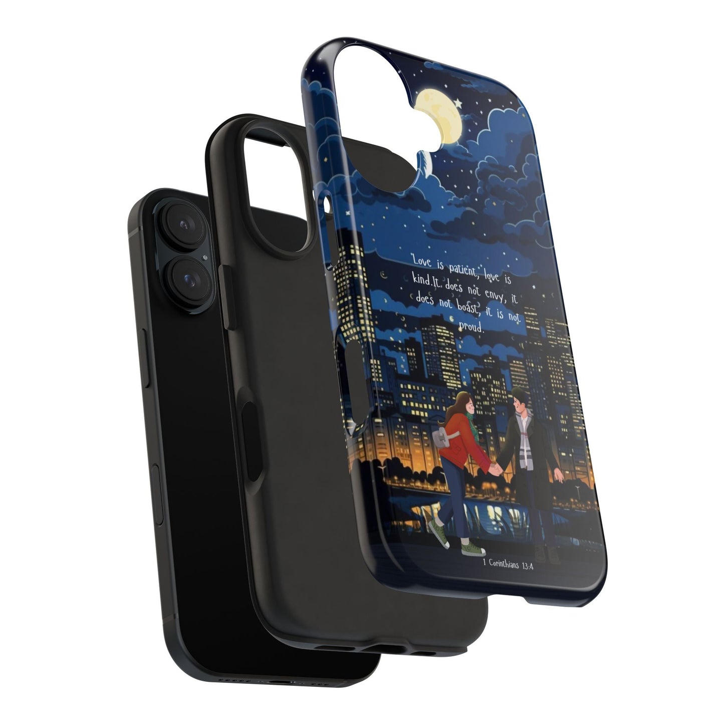 1 Corinthians 13:4 Love Cityscape - iPhone Series Case - BOGO Cases