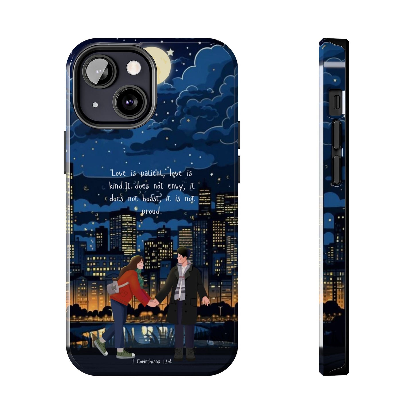 1 Corinthians 13:4 Love Cityscape - iPhone Series Case - BOGO Cases