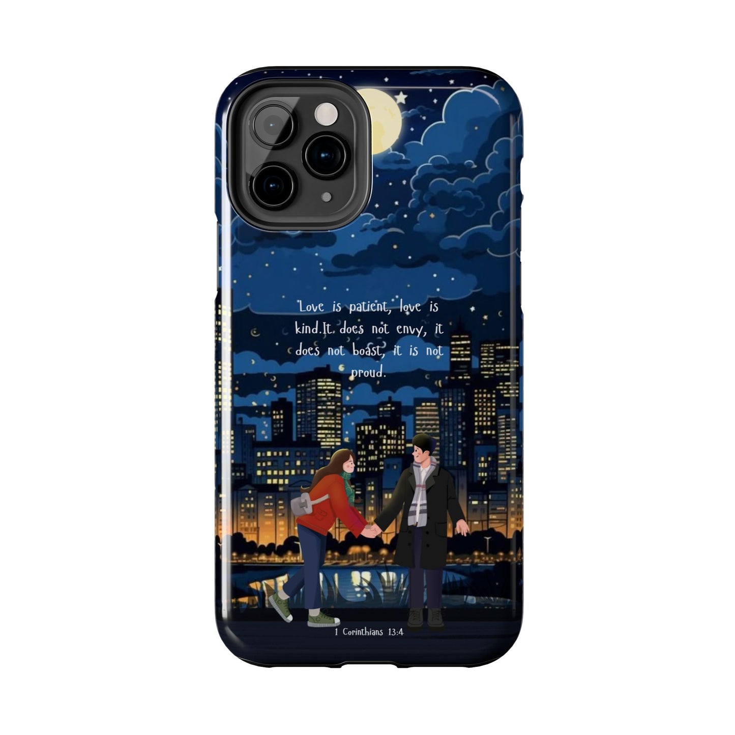 1 Corinthians 13:4 Love Cityscape - iPhone Series Case - BOGO Cases