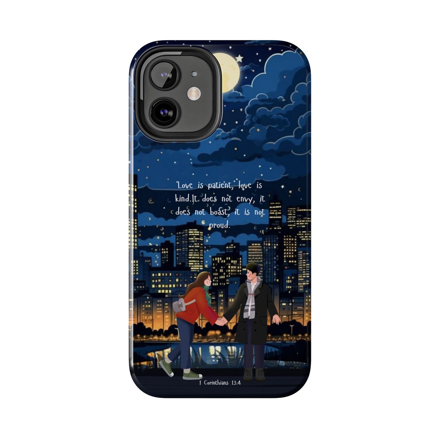 1 Corinthians 13:4 Love Cityscape - iPhone Series Case - BOGO Cases