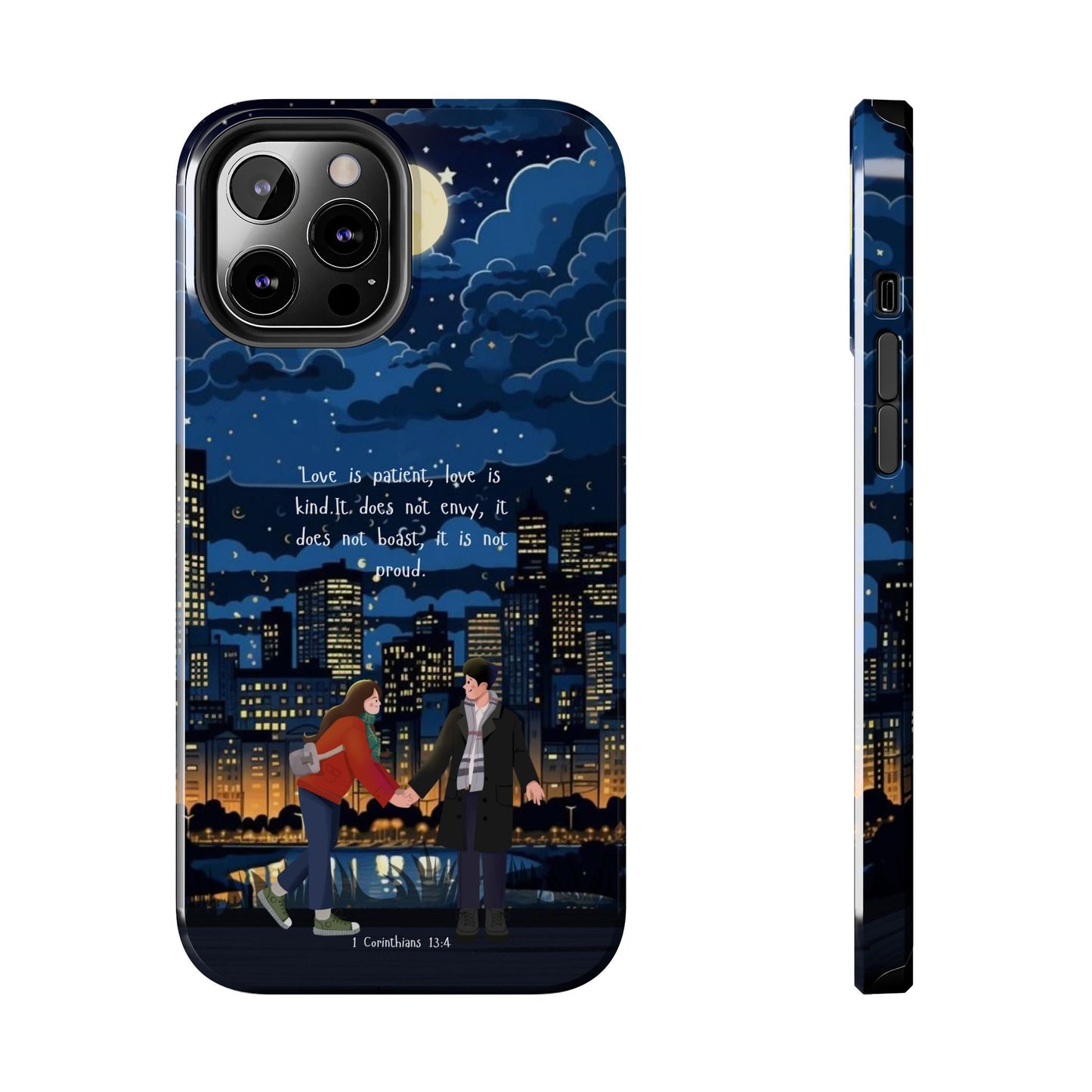 1 Corinthians 13:4 Love Cityscape - iPhone Series Case - BOGO Cases