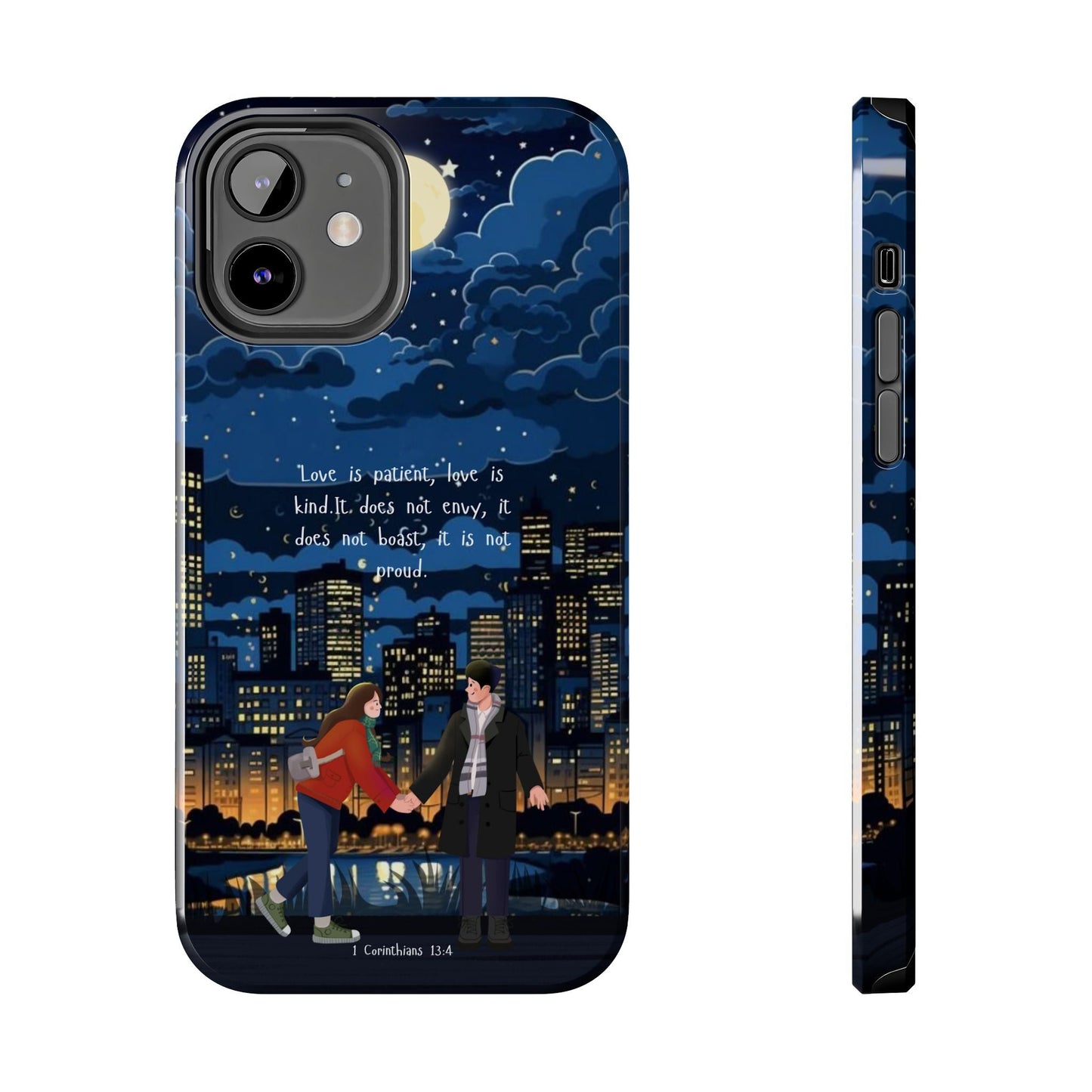 1 Corinthians 13:4 Love Cityscape - iPhone Series Case - BOGO Cases