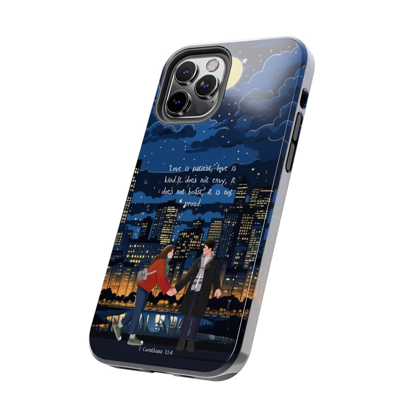 1 Corinthians 13:4 Love Cityscape - iPhone Series Case - BOGO Cases