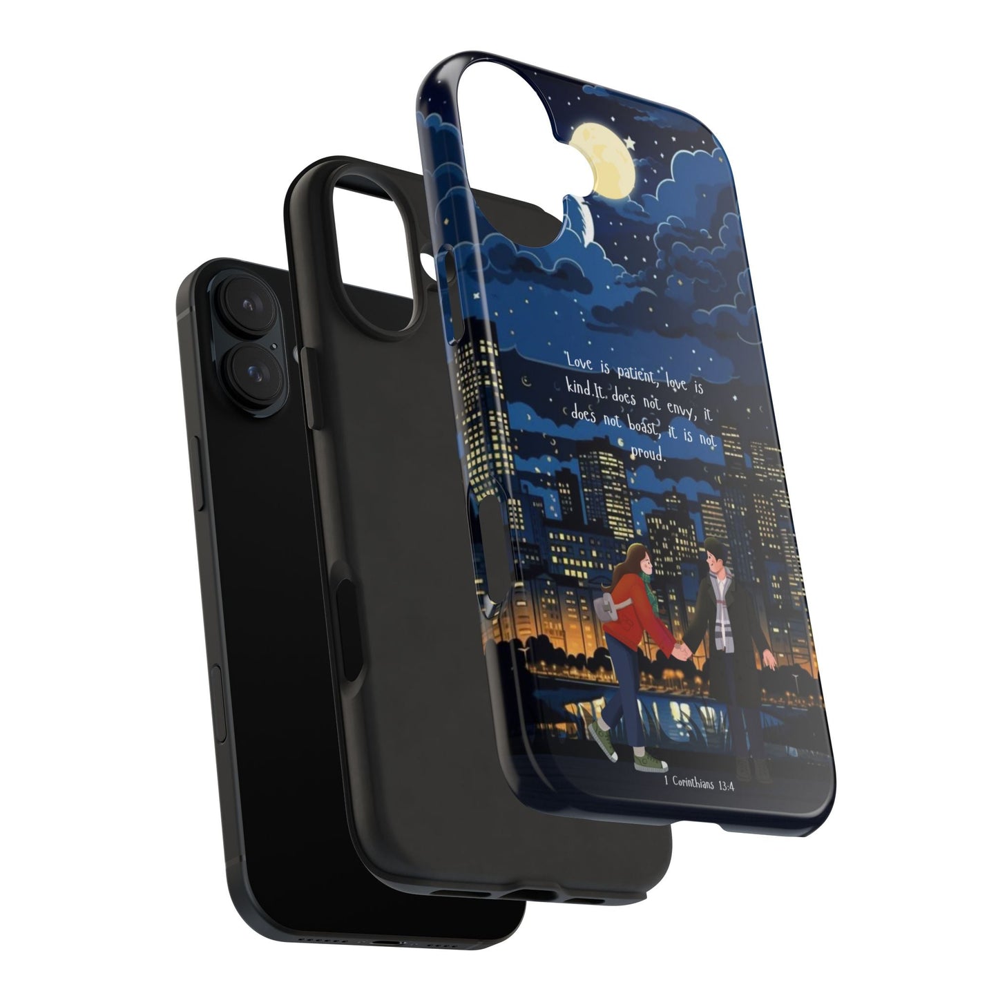 1 Corinthians 13:4 Love Cityscape - iPhone Series Case - BOGO Cases