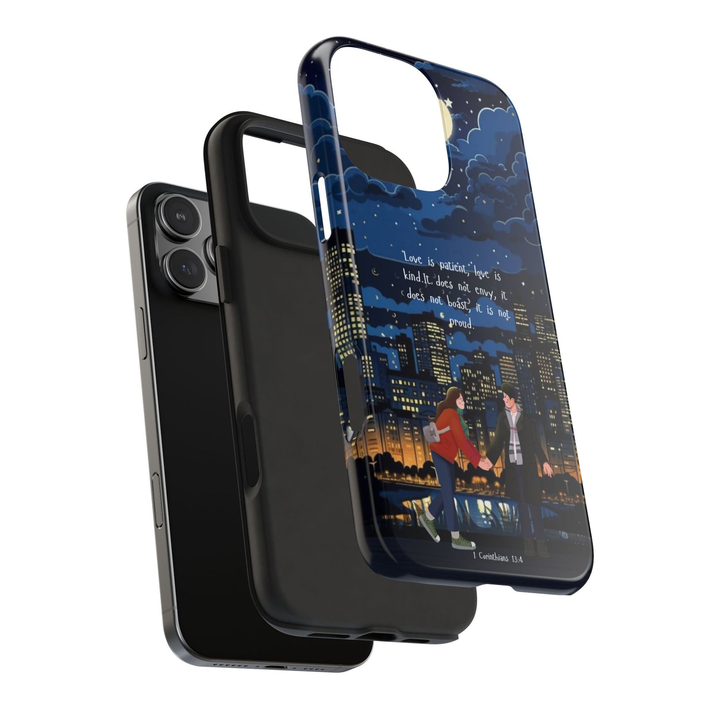 1 Corinthians 13:4 Love Cityscape - iPhone Series Case - BOGO Cases