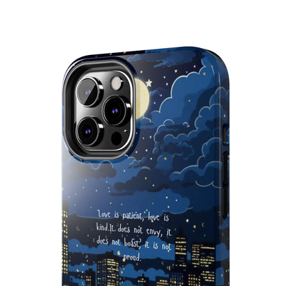 1 Corinthians 13:4 Love Cityscape - iPhone Series Case - BOGO Cases