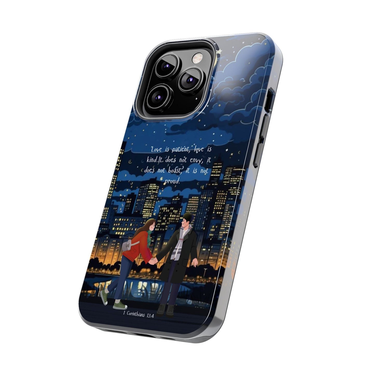 1 Corinthians 13:4 Love Cityscape - iPhone Series Case - BOGO Cases