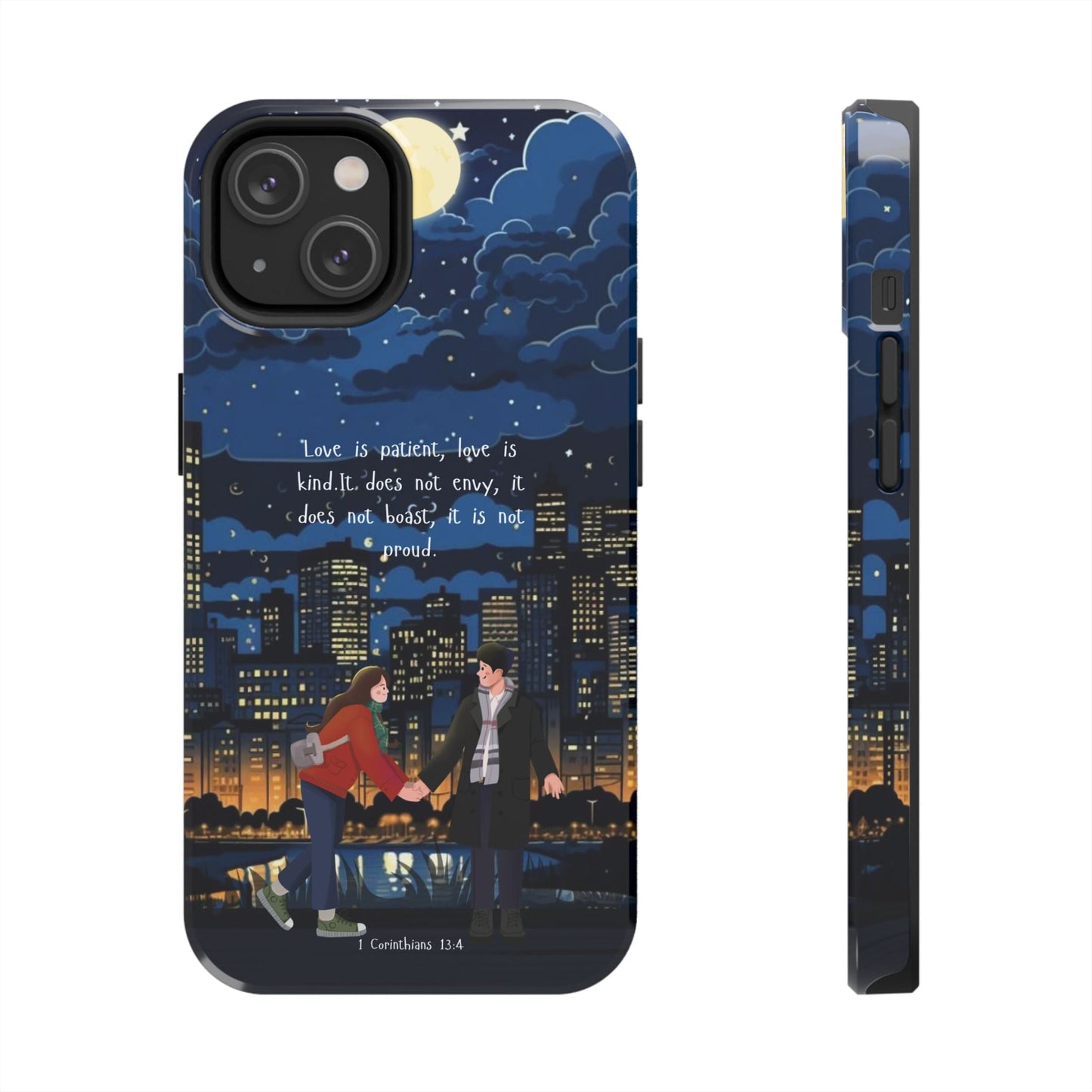 1 Corinthians 13:4 Love Cityscape - iPhone Series Case - BOGO Cases