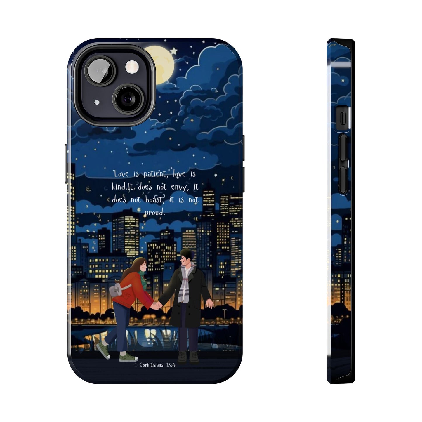 1 Corinthians 13:4 Love Cityscape - iPhone Series Case - BOGO Cases