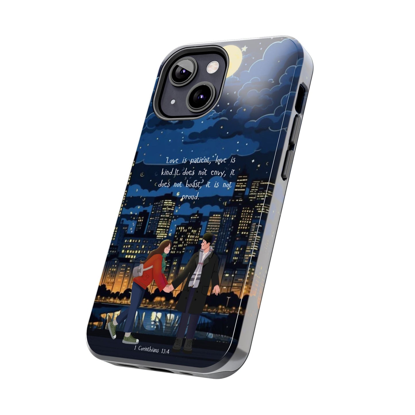 1 Corinthians 13:4 Love Cityscape - iPhone Series Case - BOGO Cases