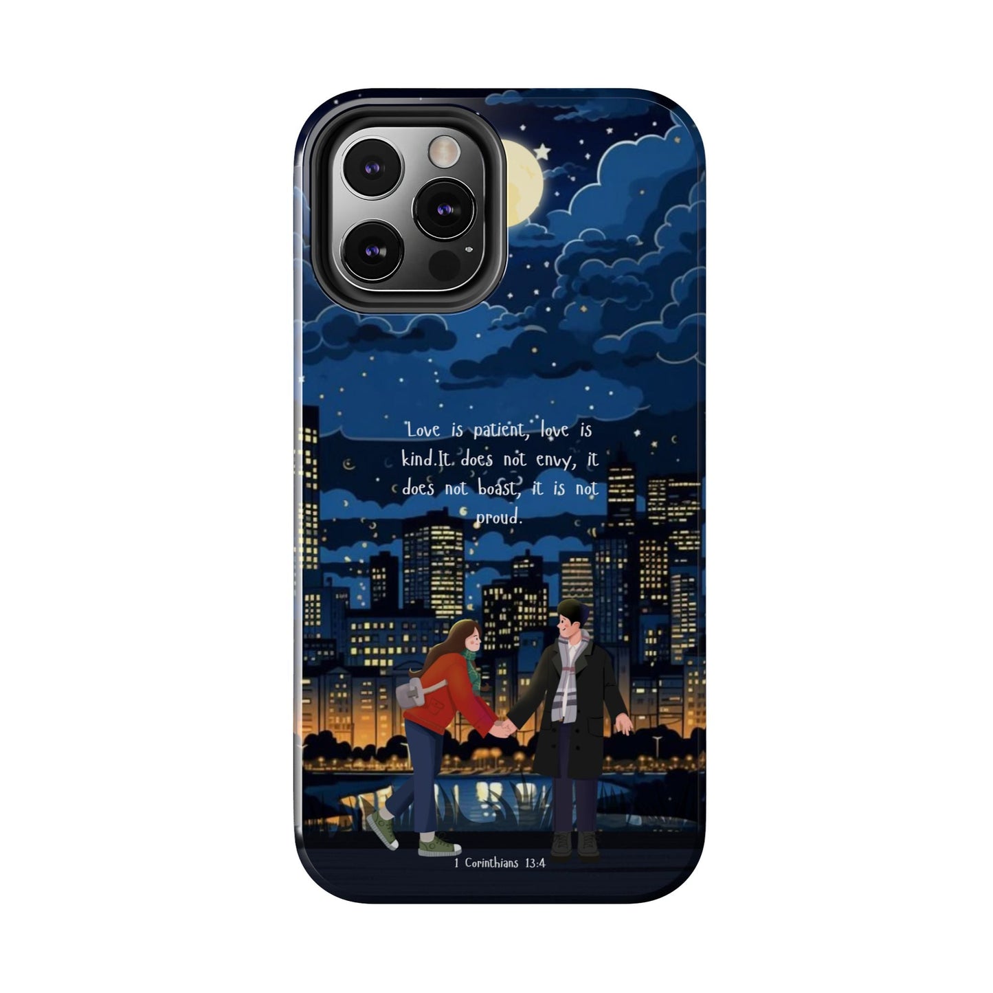 1 Corinthians 13:4 Love Cityscape - iPhone Series Case - BOGO Cases