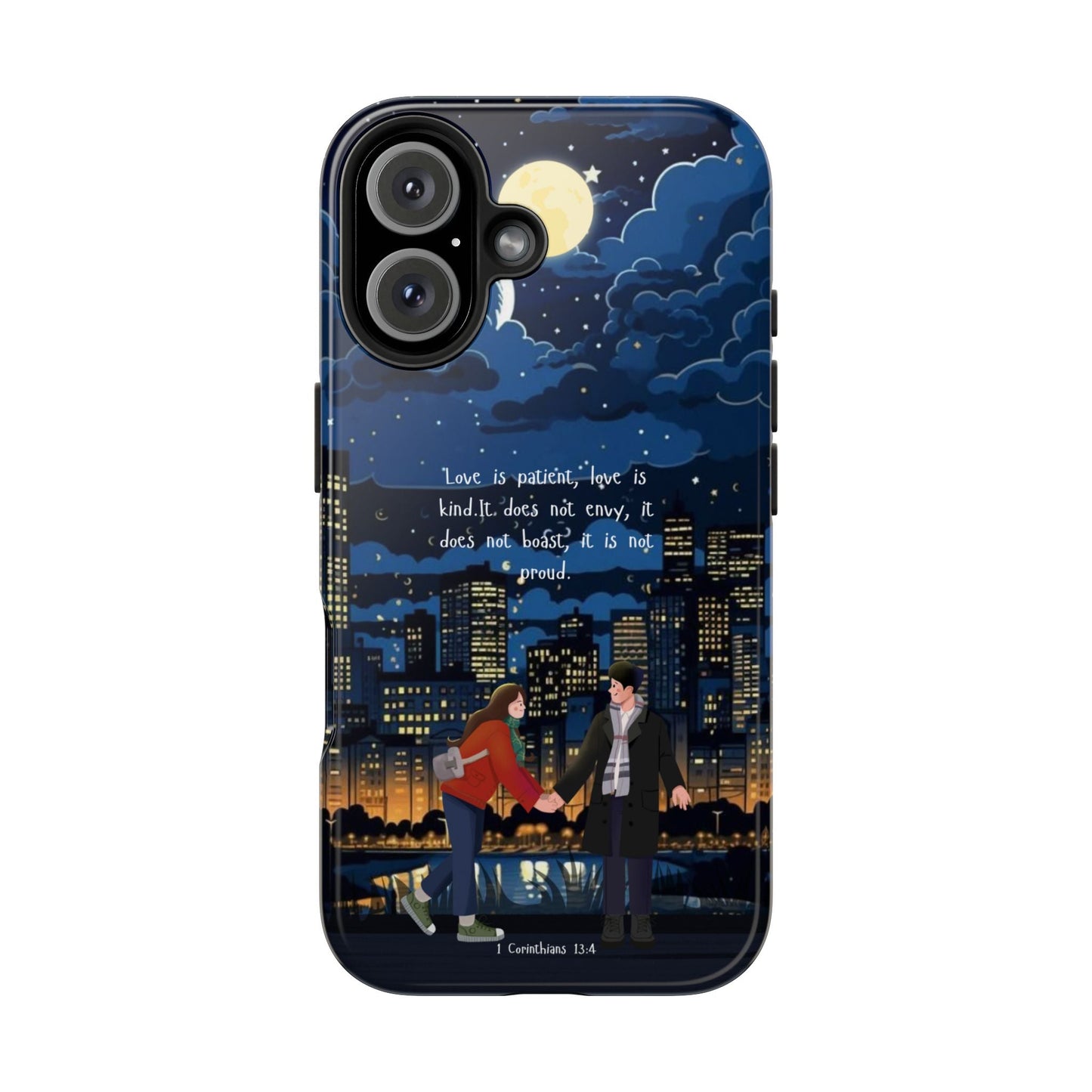 1 Corinthians 13:4 Love Cityscape - iPhone Series Case - BOGO Cases