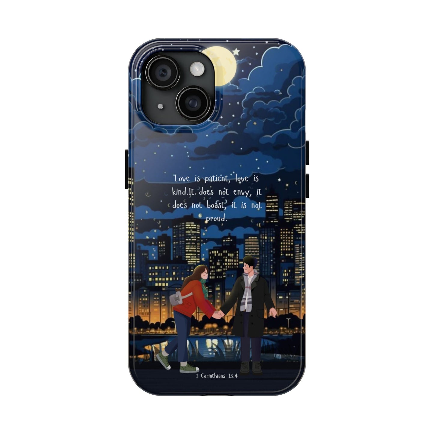 1 Corinthians 13:4 Love Cityscape - iPhone Series Case - BOGO Cases