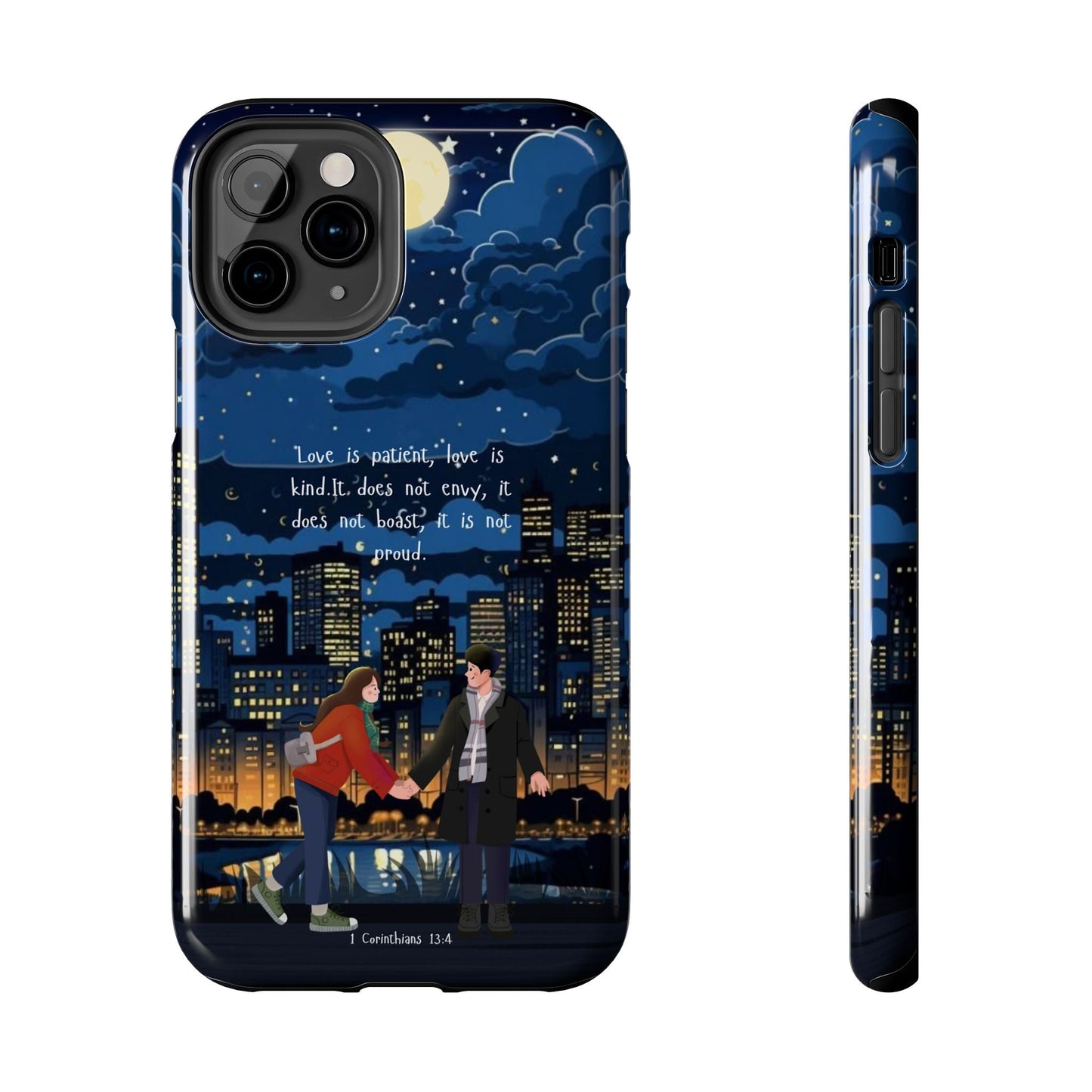 1 Corinthians 13:4 Love Cityscape - iPhone Series Case - BOGO Cases