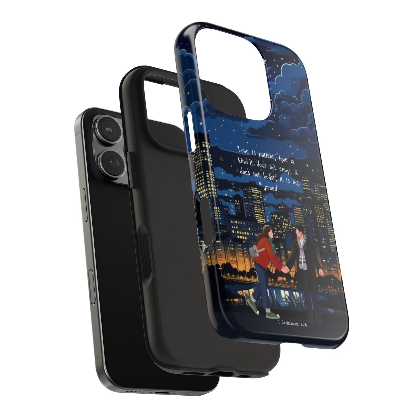 1 Corinthians 13:4 Love Cityscape - iPhone Series Case - BOGO Cases