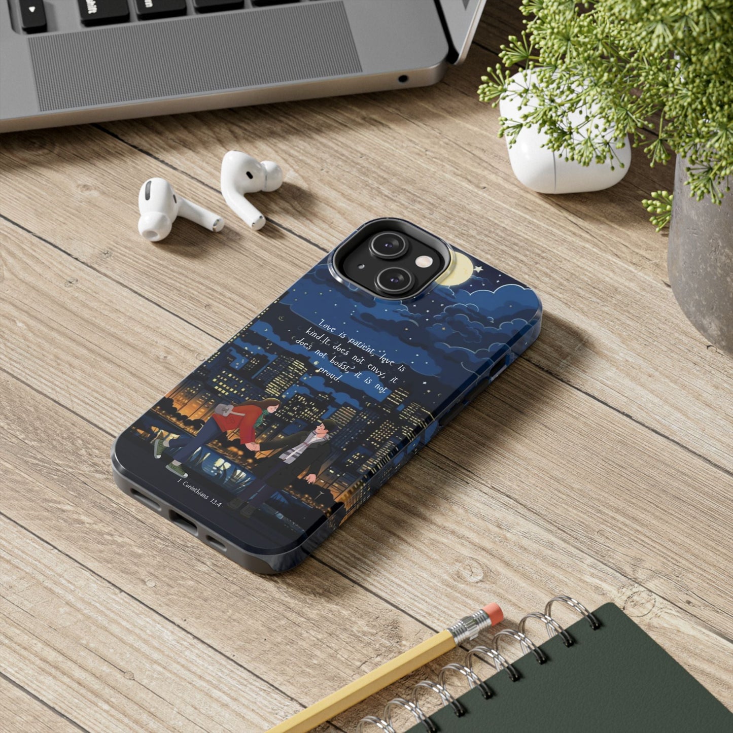 1 Corinthians 13:4 Love Cityscape - iPhone Series Case - BOGO Cases