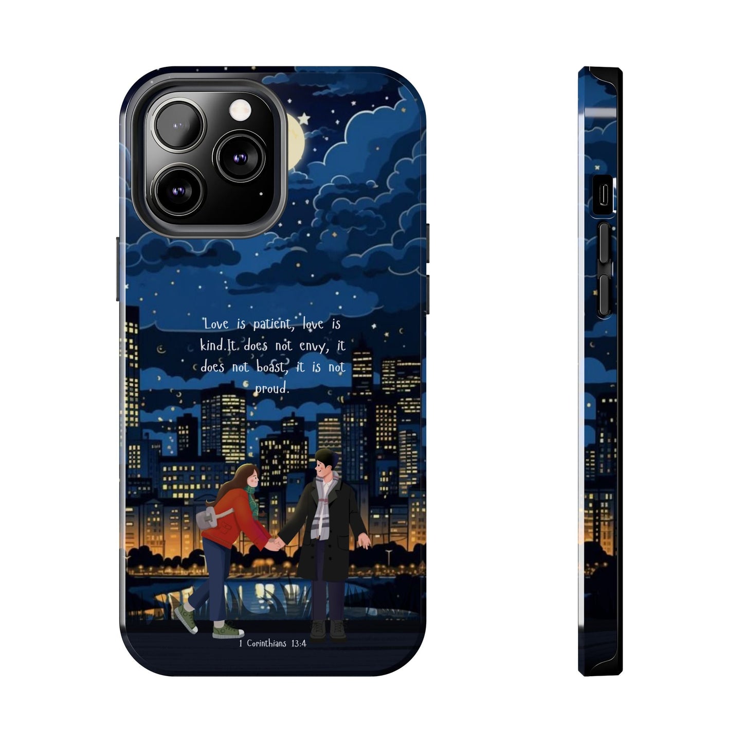 1 Corinthians 13:4 Love Cityscape - iPhone Series Case - BOGO Cases