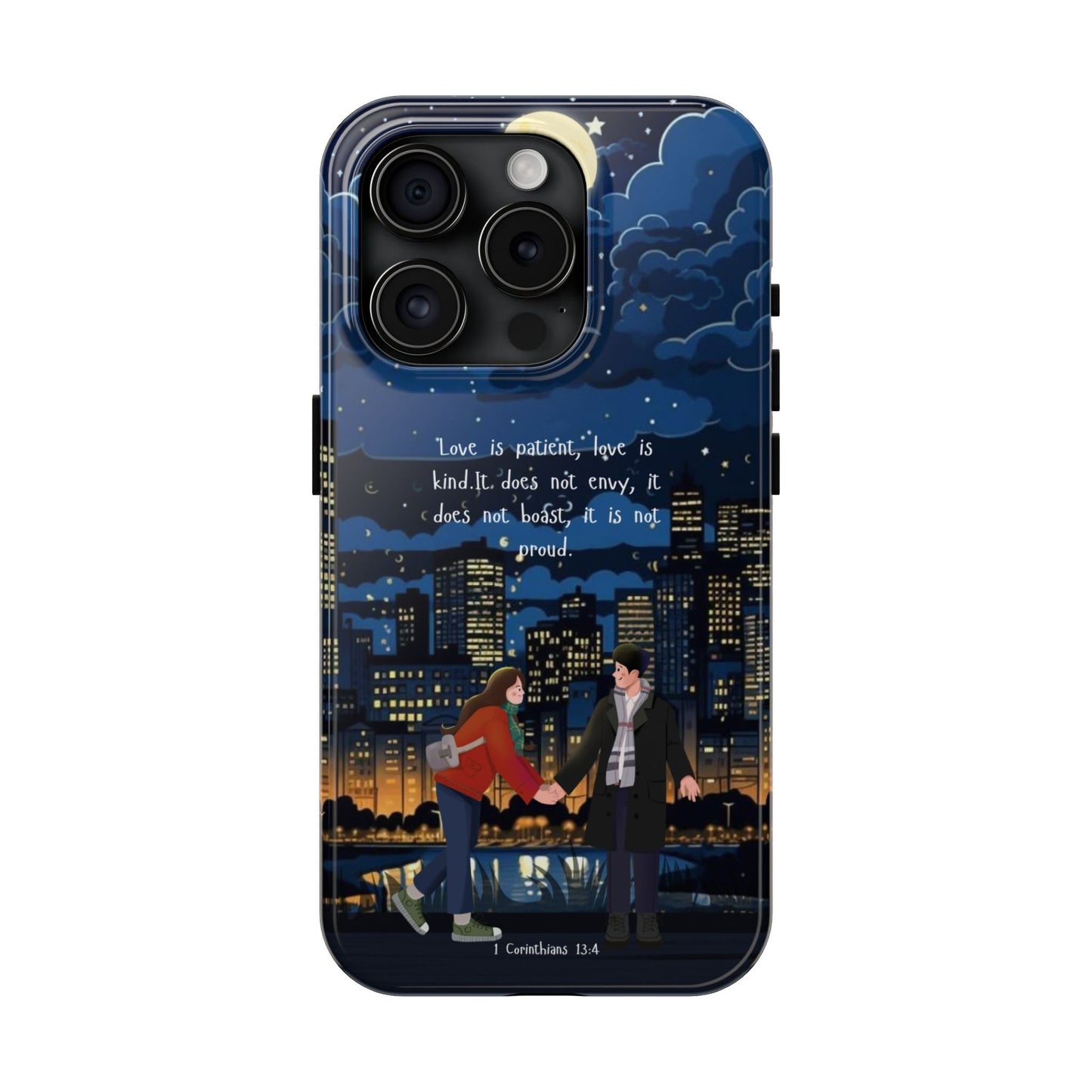 1 Corinthians 13:4 Love Cityscape - iPhone Series Case - BOGO Cases