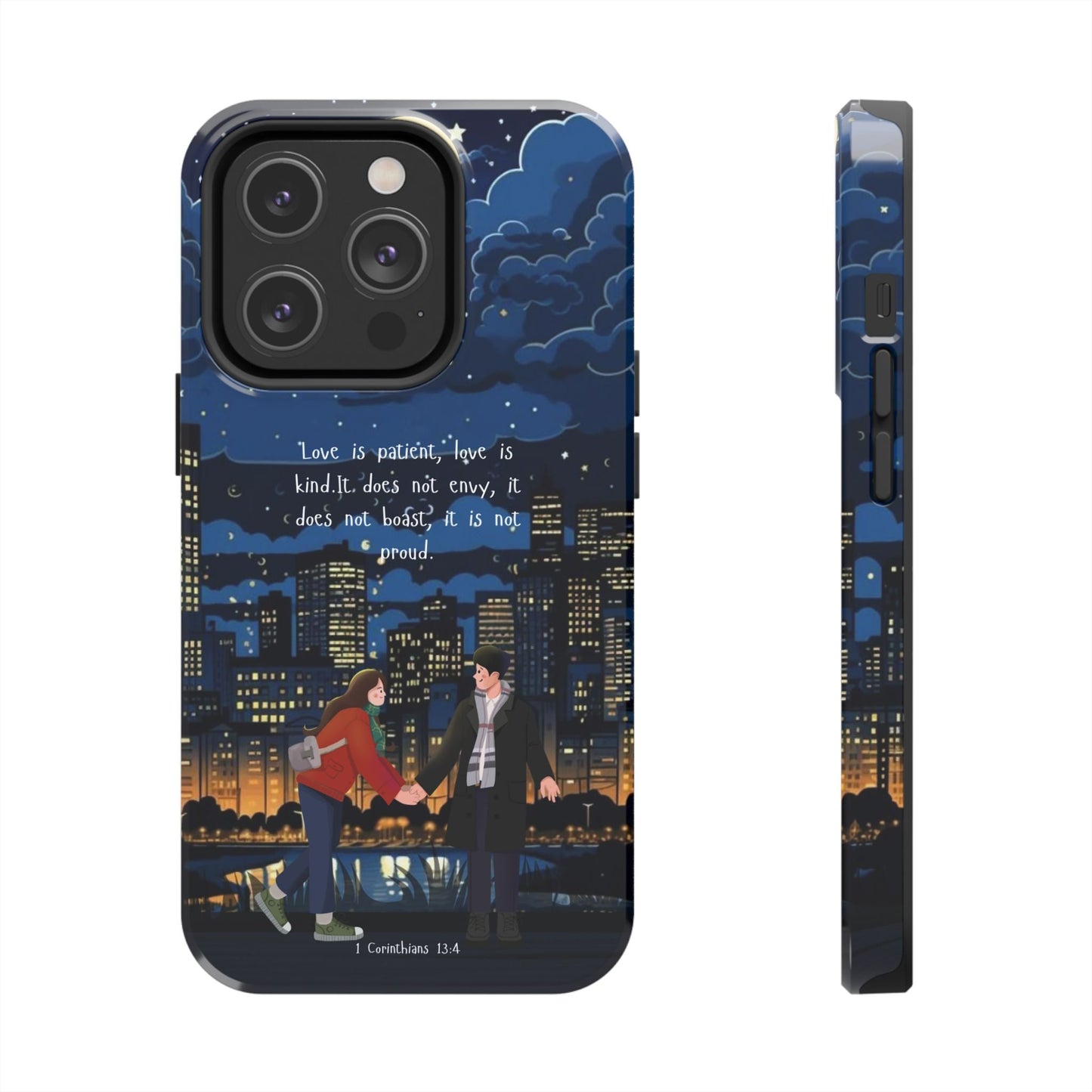 1 Corinthians 13:4 Love Cityscape - iPhone Series Case - BOGO Cases