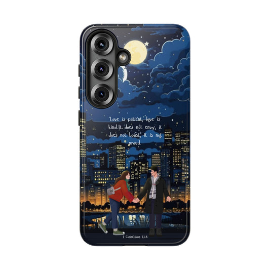 1 Corinthians 13:4 Love Cityscape - Samsung Galaxy Case - BOGO Cases