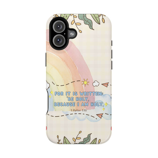 1 Peter 1:16 Be Holy Rainbow - MagSafe iPhone Case - BOGO Cases