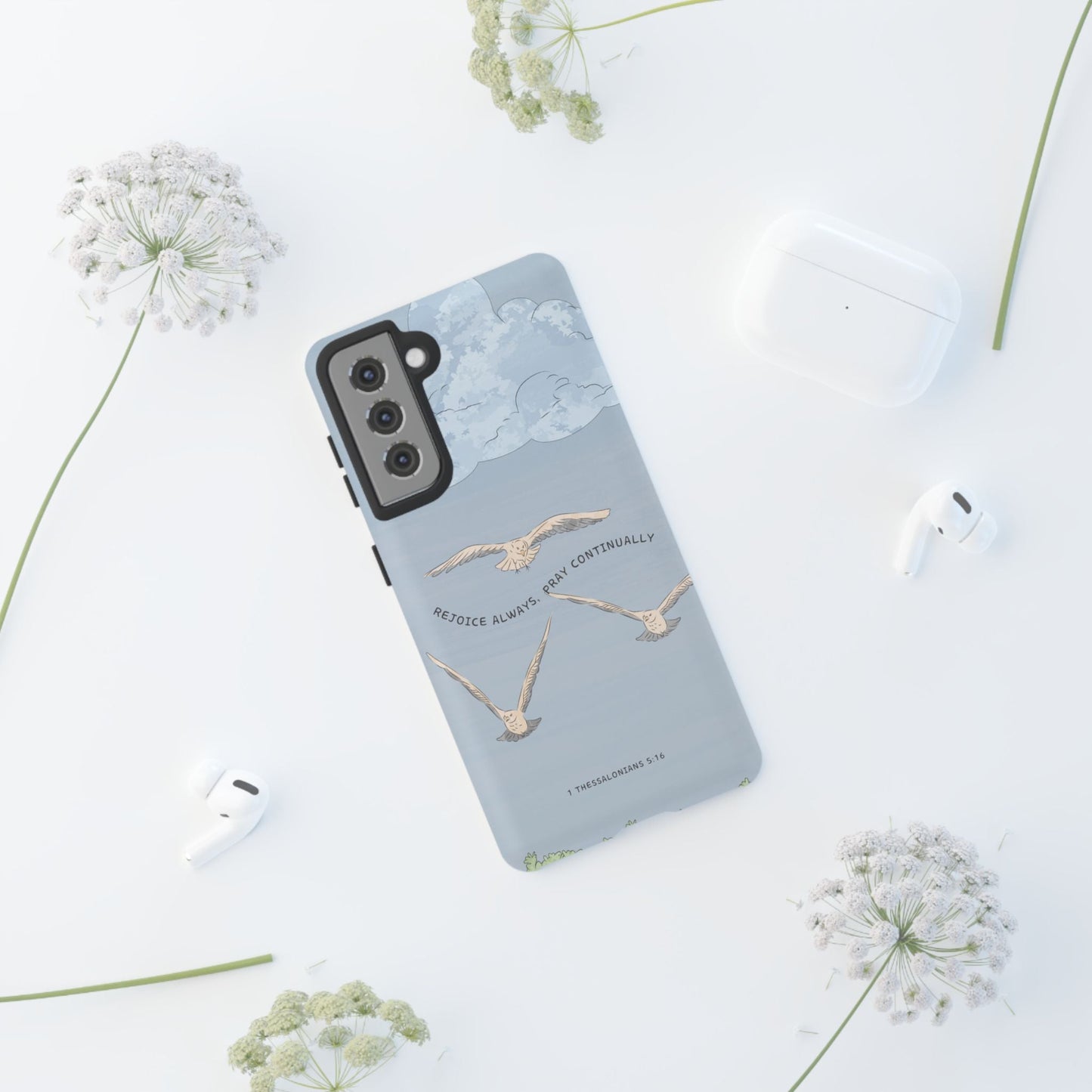 1 Thessalonians 5:16 Soaring Birds - Samsung Galaxy Case - BOGO Cases