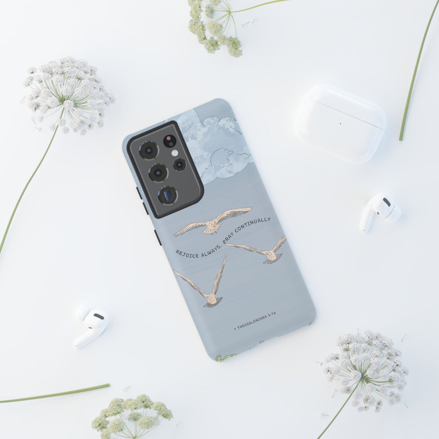 1 Thessalonians 5:16 Soaring Birds - Samsung Galaxy Case - BOGO Cases