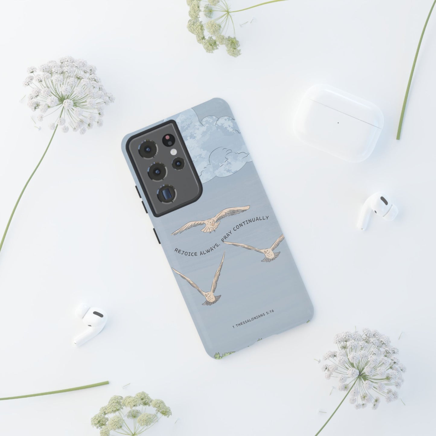 1 Thessalonians 5:16 Soaring Birds - Samsung Galaxy Case - BOGO Cases