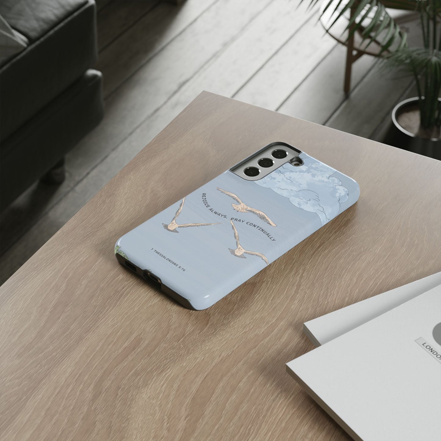 1 Thessalonians 5:16 Soaring Birds - Samsung Galaxy Case - BOGO Cases